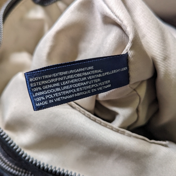 American Leather Co. Jamestown Black Double Top Handle Shoulder Crossbody Bag - Picture 7 of 16